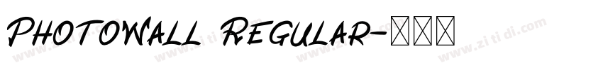 PhotoWall Regular字体转换
